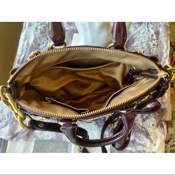 COACH Madison Patent Leather Sophia in Plum EUC - Picture 6 of 8